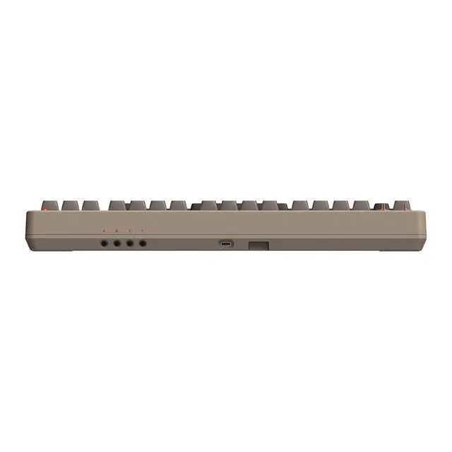 Alt view image 3 of 7 - 87 Keys Retro Mechanical Keyboard, Bluetooth/2.4G/USB-C Hot Swappable Gaming Keyboard with Dual Super Programmable Buttons and Super Stick, Volume knob for Windows and Android - C64 Edition