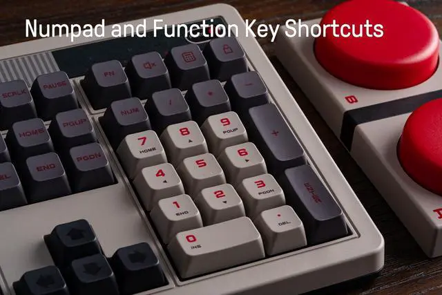 Alt view image 4 of 7 - 108 Keys Retro Mechanical Keyboard Bluetooth/2.4G/USB-C, Hot Swappable, Dual Super Programmable Buttons, Volume knob for Windows and Android - N Edition