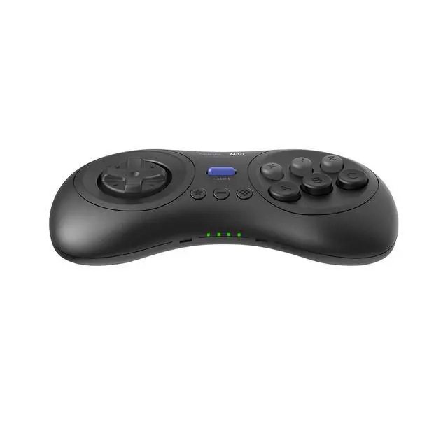Alt view image 2 of 7 - M30 Wireless Bluetooth Controller Retro Gamepad for Switch, PC Windows, MacOS, Android, Raspberry Pi with Sega Genesis & Sega Mega Drive Style (Black)