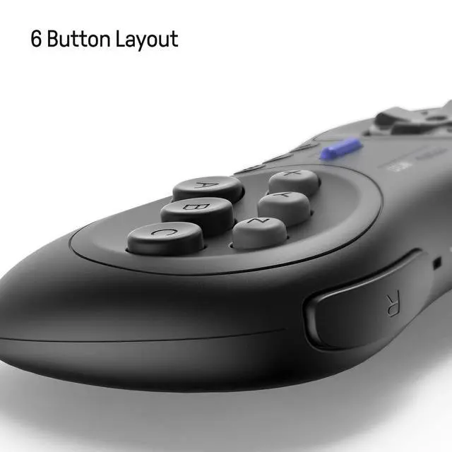 Alt view image 5 of 7 - M30 Wireless Bluetooth Controller Retro Gamepad for Switch, PC Windows, MacOS, Android, Raspberry Pi with Sega Genesis & Sega Mega Drive Style (Black)