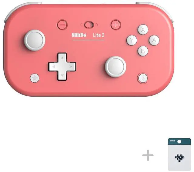 Main image of Lite 2 Bluetooth Controller with Motion Controls, Linear Motors Vibration, Joysticks, Triggers and D-pad, Wireless Gamepad for Switch/Switch 2, Android & Raspberry Pi (Pink)