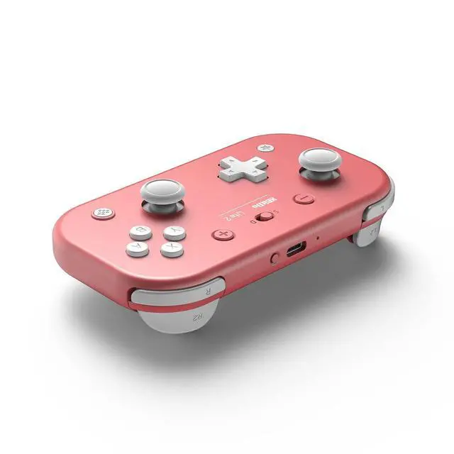 Alt view image 2 of 7 - Lite 2 Bluetooth Controller with Motion Controls, Linear Motors Vibration, Joysticks, Triggers and D-pad, Wireless Gamepad for Switch/Switch 2, Android & Raspberry Pi (Pink)