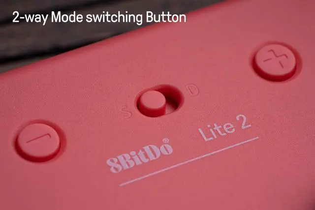 Alt view image 5 of 7 - Lite 2 Bluetooth Controller with Motion Controls, Linear Motors Vibration, Joysticks, Triggers and D-pad, Wireless Gamepad for Switch/Switch 2, Android & Raspberry Pi (Pink)