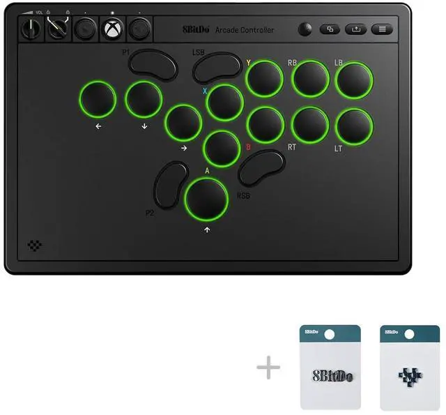 Main image of All-Button Arcade Controller for Xbox Series X|S, Xbox One & PC 2.4G Wireless, Low-profile Mechanical Switches, Programmable Buttons, Hot-swappable PCB, RGB Lighting - Officially Licensed