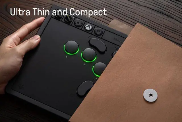 Alt view image 4 of 7 - All-Button Arcade Controller for Xbox Series X|S, Xbox One & PC 2.4G Wireless, Low-profile Mechanical Switches, Programmable Buttons, Hot-swappable PCB, RGB Lighting - Officially Licensed