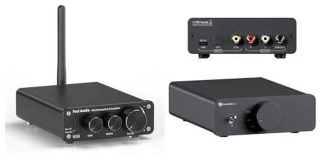 Main image of Q6 Mini Desktop DAC,BT10A Bluetooth 5.0 Stereo Audio Amplifier Receiver 2 Channel Class D Mini Hi-Fi Integrated Amp