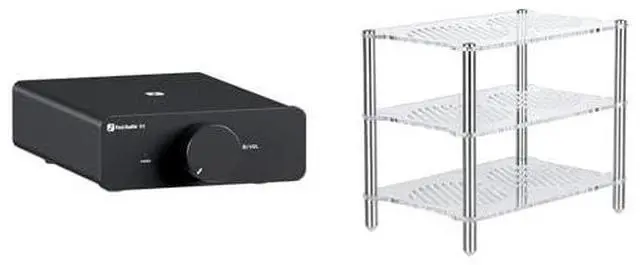 Main image of Acrylic Amplifier Rack and V3 Stereo Amplifier Home Audio with 48V5A Power Supply
