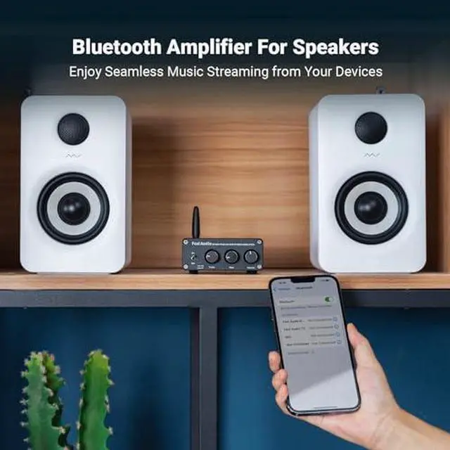 Alt view image 2 of 7 - BT20A Bluetooth Stereo Amplifier, 2 Channel Home Audio Component Amplifiers and GR70 Tube Headphone Amp Preamp Mini HiFi Preamplifier for Home Audio