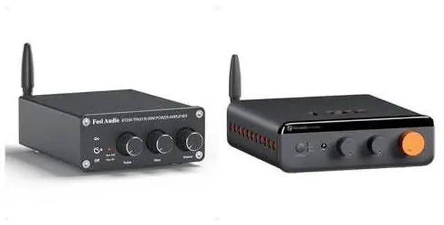 Main image of BT20A Bluetooth Stereo Amplifier, 2 Channel Home Audio Component Amplifiers for Passive Speakers+Fosi Audio BT20A MAX Stereo Power Amplifier, 300W x 2 Hi-Fi Audio Amp with PFFB Technology
