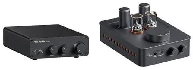 Main image of TB10D 2 Channel Stereo Amplifier, Class D Mini Power Integrated Amplifiers and GR70 Tube Headphone Amp Preamp Mini HiFi Preamplifier for Home Audio