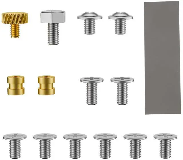 Main image of M.2 Screws Kit,NVMe Screw m.2 SSD Mounting Kit with SSD Cooling Pad, Aluminum 2.5" Hard Drive Enclosure Screws Pack