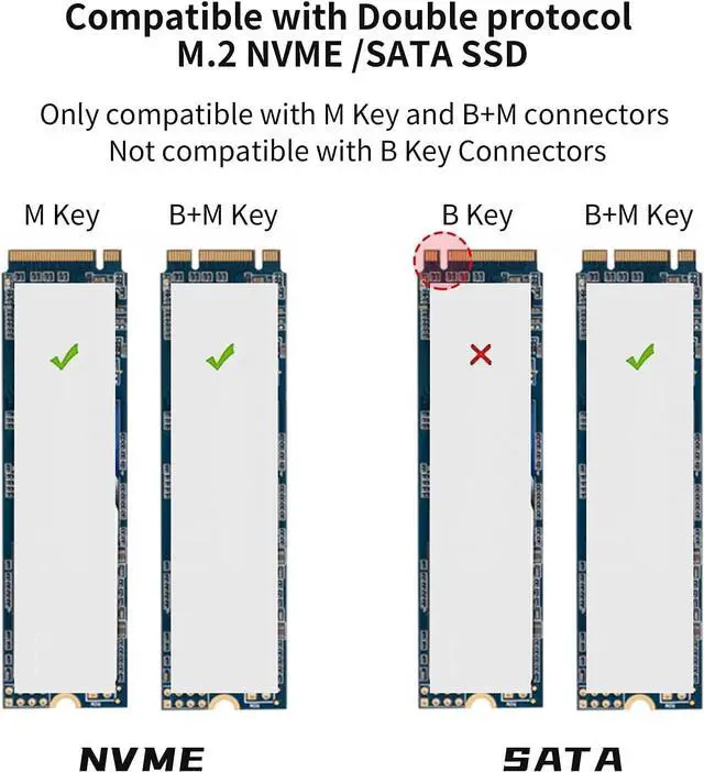 Alt view image 6 of 7 - NVMe SSD+ M.2 Enclosure Bundle