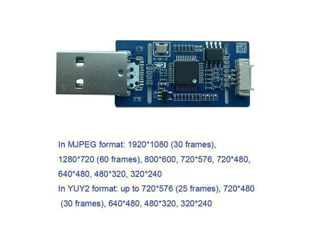 Alt view image 3 of 5 - CVBS to USB Capture Analog AV-to-USB Camera Module - UVC Free Drive Compatible with Windows/Linux/Android/MAC