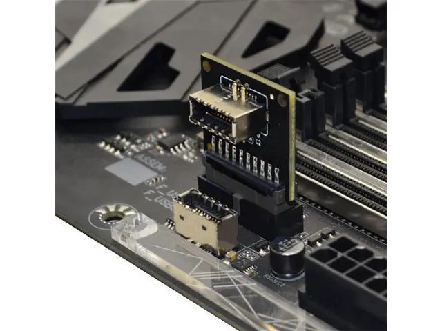Alt view image 7 of 7 - 2pcs USB 3.1 Front Panel Socket Key-A Type-E to USB 3.0 20Pin Header Male Extension Adapter for Motherboard