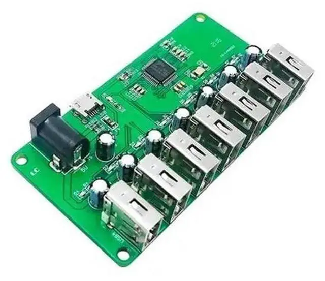 Main image of USB HUB Splitter 1 to 7 Port USB Hub Seven Port USB Splitter Module with Power Supply USB 2.0 Expansion