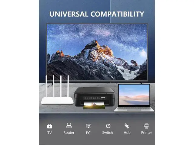 Alt view image 6 of 7 - Ethernet Splitter 1 to 3 1000Mbps High Speed RJ45 LAN Splitter Adapter Gigabit Fast Internet CAT 5 5e 6 7 8 Network Cable Multi Port Splitter HUB for Home Office Business