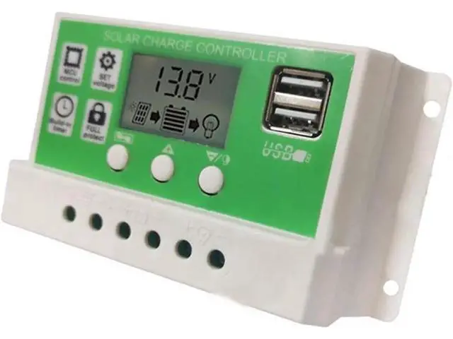 Alt view image 4 of 4 - 30A 12V 24V Solar Charge Controller Lithium Battery LCD Display USB Charged Solar Panel Charger