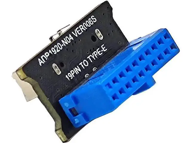 Alt view image 2 of 5 - USB 3.0 Front 19PIN to USB 3.1 Gen 2 Type-C Front Panel Header Type-E 20 to 19 Pin Adapter for Computer Mainboard