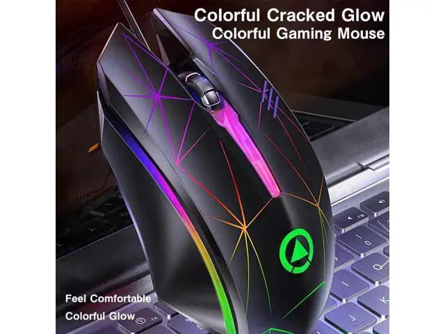 Alt view image 3 of 7 - Wired Gaming Mouse, USB Optical Mouse with 3 Buttons, 1200DPI Wired Ergonomic USB Computer Mouse, Desktop Laptop PC Gaming Mouse (Black)