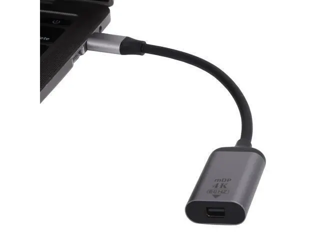Alt view image 5 of 7 - USB C to Mini DisplayPort Converter, Support 4K 60HZ, Portable Type C to Mini DP Adaptor for Phone Laptop to UHD TVs, Projectors, A/V Receivers, etc