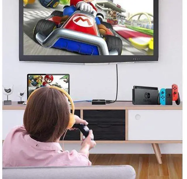 Alt view image 4 of 7 - 4K Capture Card for Live Streaming, 1080P 60FPS Game Capture Card with USB & Microphone HDMI Loop-Out, Capture Card for Recording Compatible with Nintendo Switch, PS4, PS5, PC, Xbox One