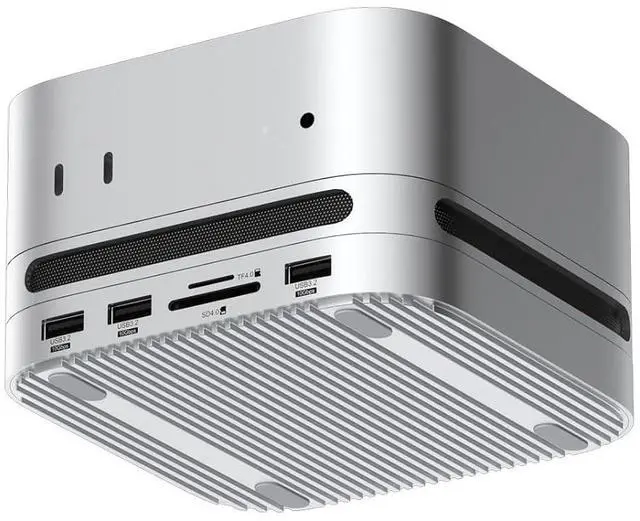 Main image of Mac mini M4 Hub with 40Gbps M.2 SSD Enclosure & Dustproof Stand, Dual USB-C Docking Station with NVMe SSD Case, SD4.0, Micro SD 4.0, 10Gbps USB3.2 for Mac mini M4 Pro (MC650)