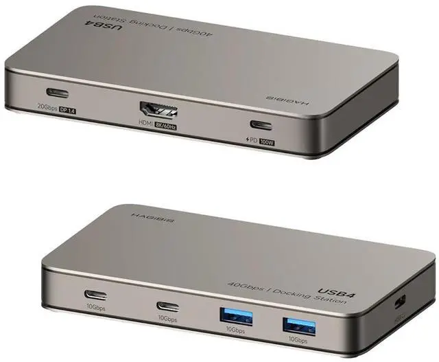 Main image of USB4 Docking Station, 40Gbps USB C Triple Display Hub with 8K@60Hz HDMI, 100W PD, 20Gbps DP1.4 7.5W USB4 Downstream Port and 4 10Gbps USB3.2 for MacBook Pro Air Laptops Thunderbolt 4/5 Dock