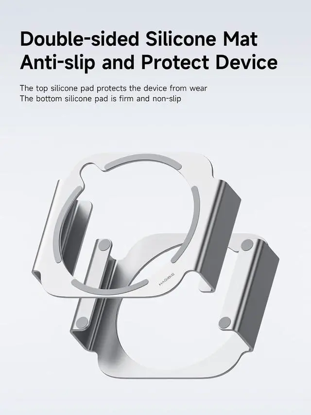 Alt view image 6 of 7 - Mac mini M4 Stand Aluminum Alloy Mount for Mac mini M4/M4 Pro 2024 Ventilation Heat Dissipation Cooling Desktop Holder Accessories (MMS03)
