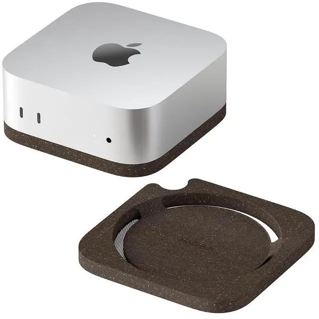Main image of Mac mini M4 Stand, Carbonized Cork Desktop Stand Dustproof Laptop Holder Environmentally Friendly Cooling Heat Disspation Mount for Mac mini M4 Pro 2024 (ZM10 Carbonized Cork)