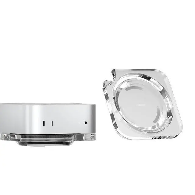Main image of Mac mini M4 Stand, Transparent Acrylic Desktop Stand Dustproof Laptop Holder Cooling Heat Disspation Mount for Mac mini M4 Pro 2024