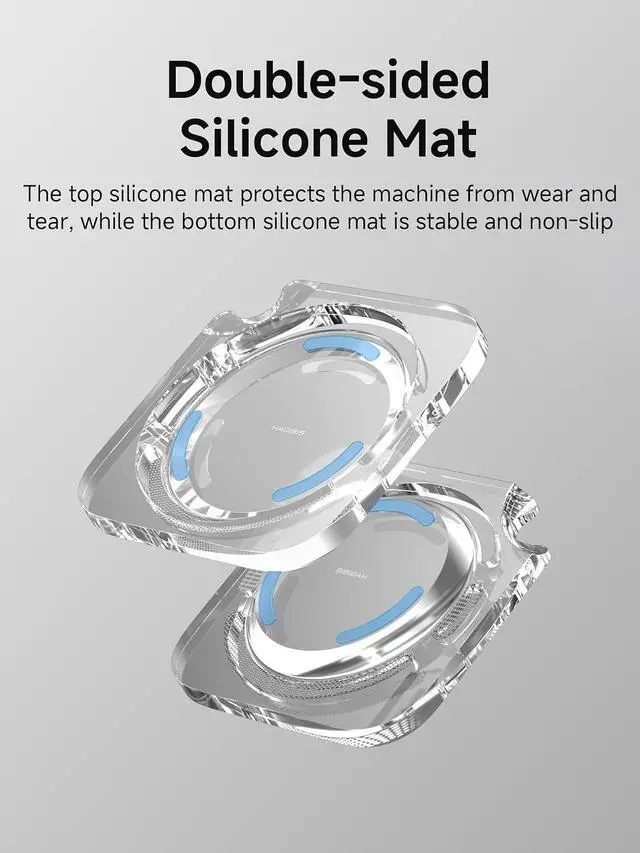 Alt view image 6 of 7 - Mac mini M4 Stand, Transparent Acrylic Desktop Stand Dustproof Laptop Holder Cooling Heat Disspation Mount for Mac mini M4 Pro 2024