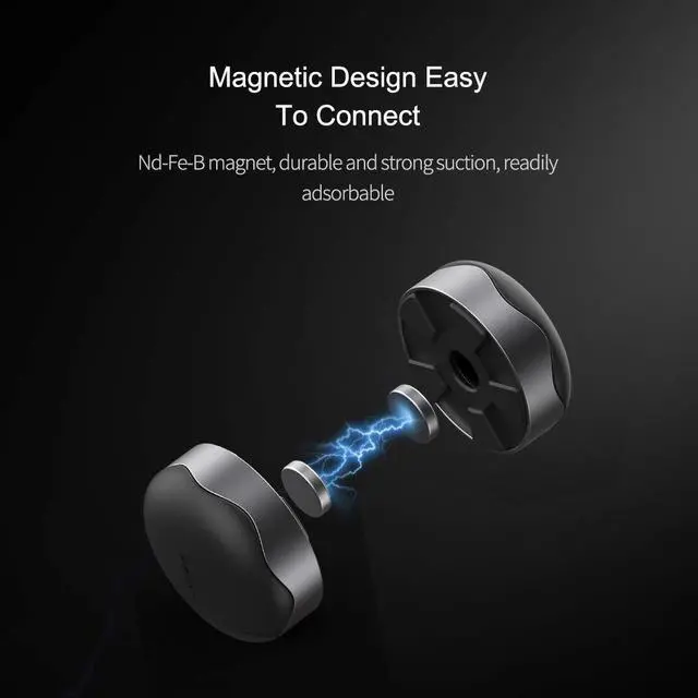 Alt view image 3 of 7 - Laptop Cooling Pad, Ergonomic Laptop Stand Small Invisible Cooler Ball Portable Magnetic Foot Heat for MacBook Pro Computer