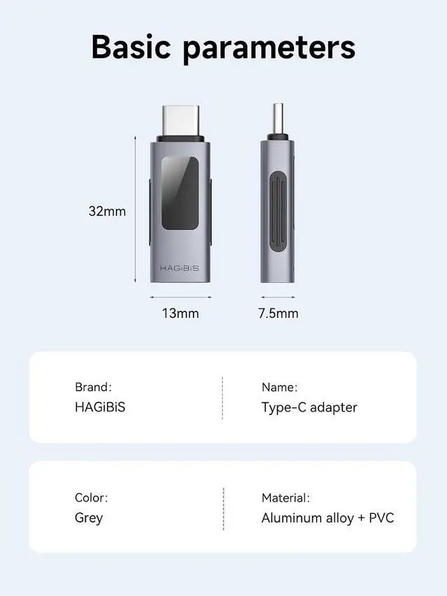 Alt view image 7 of 7 - LED Display USB C Adapter 240W 40Gbps 8K@60Hz, USB4 Connecter for Thunderbolt 4/3, iPhone 16 15 Pro Max, Current Voltage Fast Charging Monitoring Display Tester Detector (TUA04)