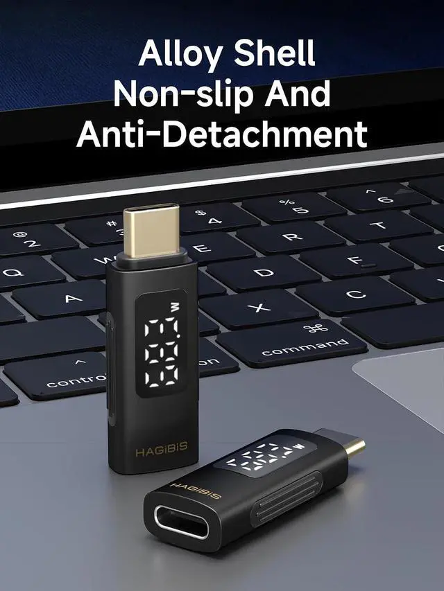 Alt view image 6 of 7 - LED Display USB C Adapter 240W 80Gbps 8K@60Hz, USB4 V2.0 Connecter for Thunderbolt 4/3, iPhone 16 15 Pro Max, Current Voltage Fast Charging Monitoring Display Tester Detector (AA20)