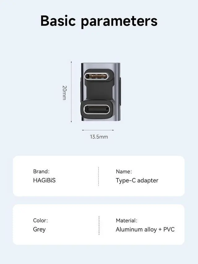 Alt view image 7 of 7 - 240W 40Gbps 8K USB C Adapter, 2 Pack USB-C Male to Female Adapter, USB4 Connecter for Thunderbolt 4/3, ROG Ally, Steam Deck, Switch, Dock, Mac, Tablet, iPhone 16 15 Pro Max (180 Degree)
