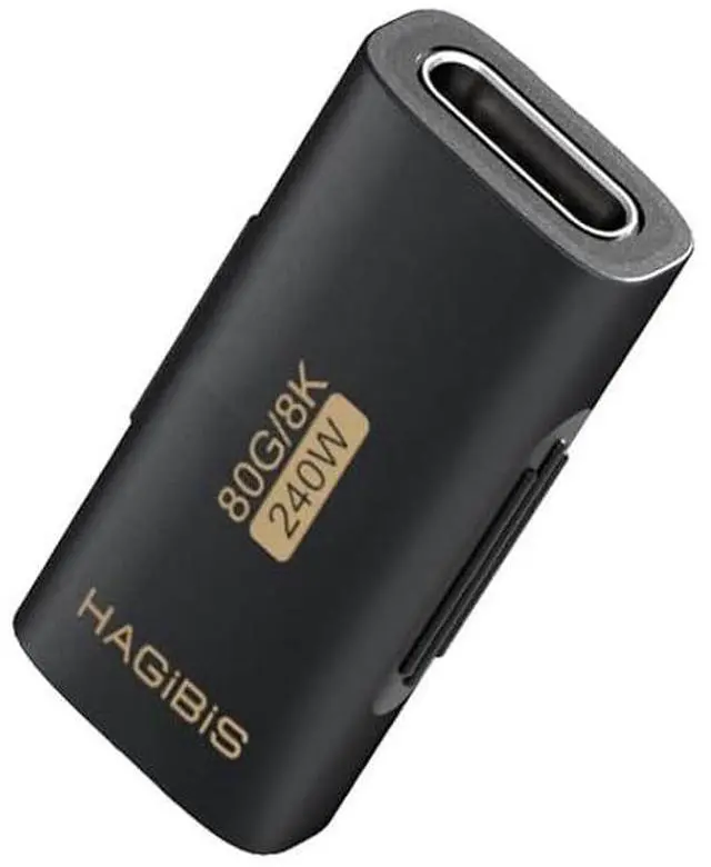 Main image of 240W 80Gbps 8K@60Hz USB C Adapter, USB-C Female to Female Adapter, USB4 Connecter for Thunderbolt 5/4/3, Laptop, Switch, Dock, Mac, Tablet, iPhone 16 15 Pro Max (TUA07)
