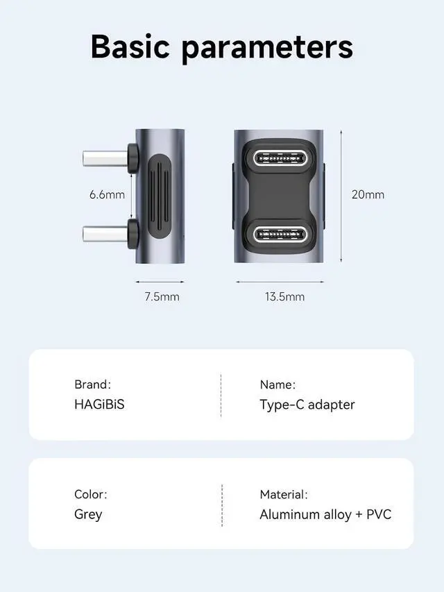 Alt view image 7 of 7 - 240W 40Gbps 8K USB C Adapter, USB-C Male to Male Adapter, USB4 Connecter for Thunderbolt 4/3, ROG Ally, Steam Deck, Switch, Dock, Mac, Tablet, iPhone 16 15 Pro Max (Male U Type)