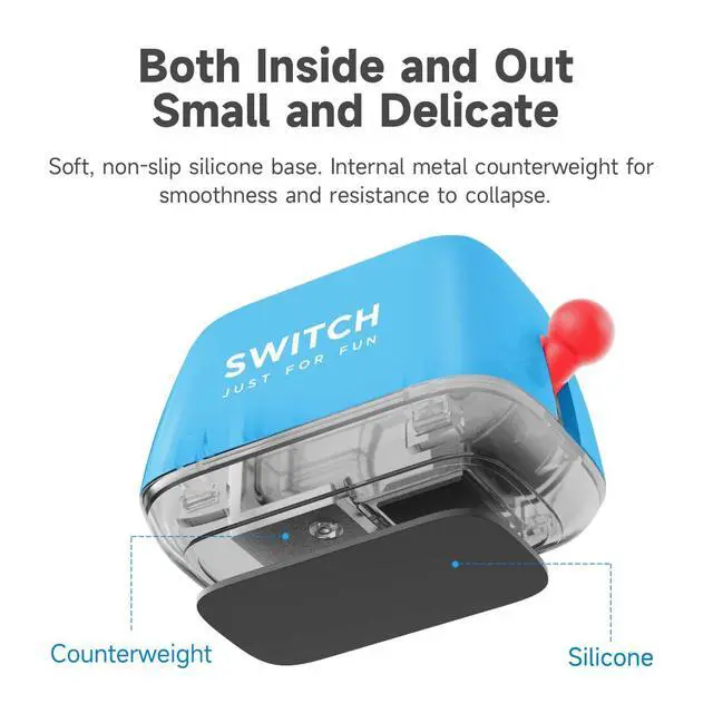 Alt view image 4 of 7 - Switch Game Case Compatible with Nintendo Switch Playing Cards, Portable Cute Toaster Storage Holder, Storage for 2 Switch Game Cassettes (Blue)