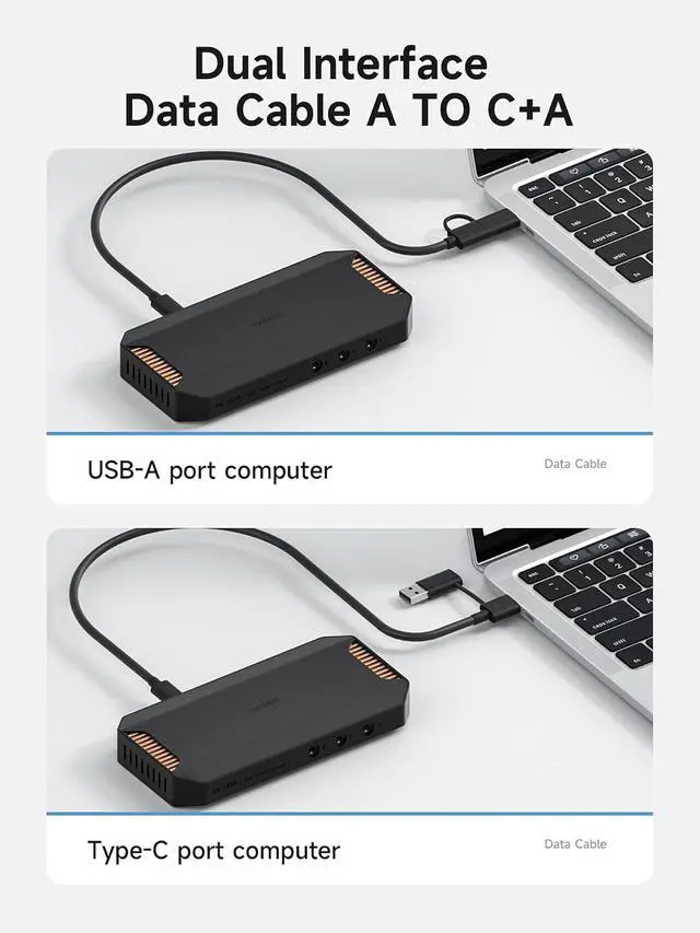 Alt view image 6 of 7 - HDMI 2.1 Video Capture Card 4K@60Hz for Streaming and Gaming, 4K@60FPS HDR VRR RGB Pass-Through, 100W PD for Xbox, PS5, Switch, Rog Alloy, Steam Deck, PC (CH10)