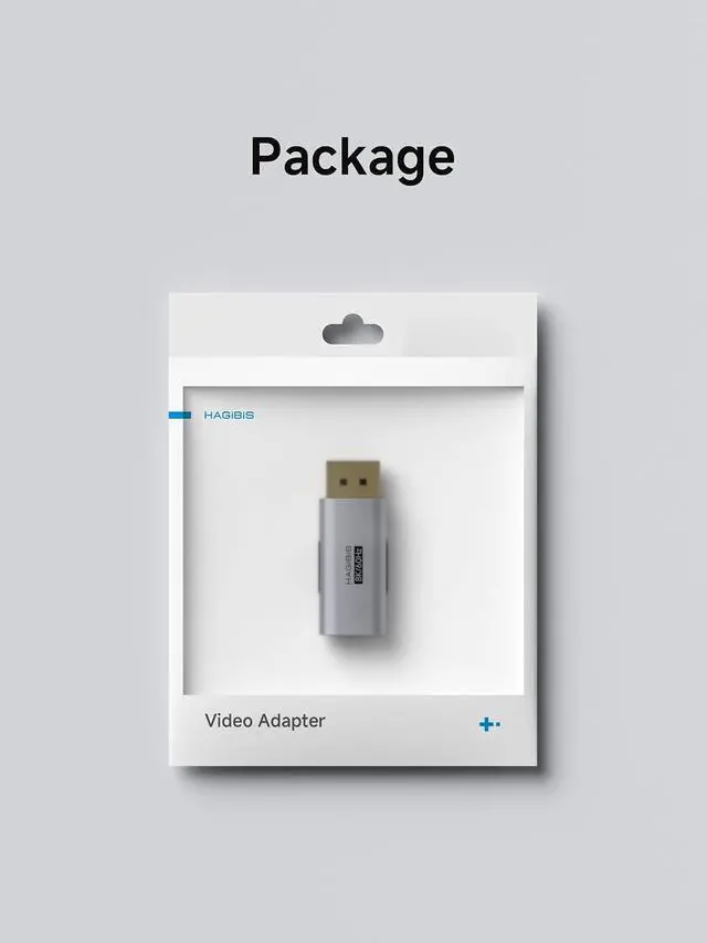 Alt view image 4 of 4 - DisplayPort to HDMI Adapter, 8K@60Hz 4K@240Hz 2K@360Hz DP Male to HDMI Female Connector Converter for Laptop, PS5, XR/AR Glasses, Portable Monitor (ZJTN10)