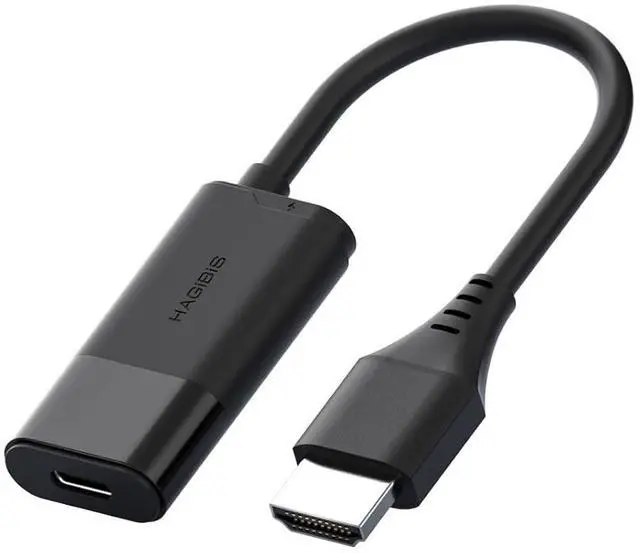 Main image of HDMI to USB C Adapter, 4K@60Hz HDMI Male to USB-C Female Cable, Portable Monitor, AR Glasses XREAL, VITURE, RayNeo, Rokid to Type C Laptop, Switch, ROG Ally, Steam Deck, PS4/5