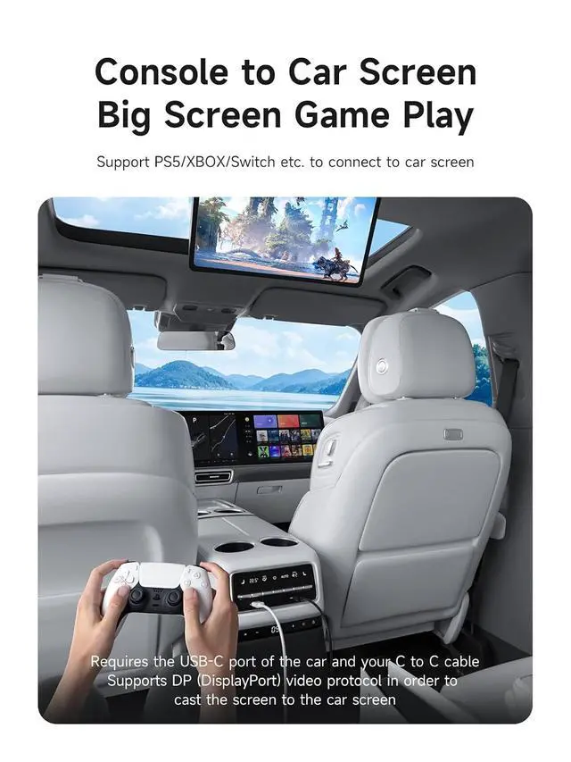 Alt view image 4 of 7 - HDMI to USB C Adapter, 4K@60Hz HDMI Male to USB-C Female Cable, Portable Monitor, AR Glasses XREAL, VITURE, RayNeo, Rokid to Type C Laptop, Switch, ROG Ally, Steam Deck, PS4/5