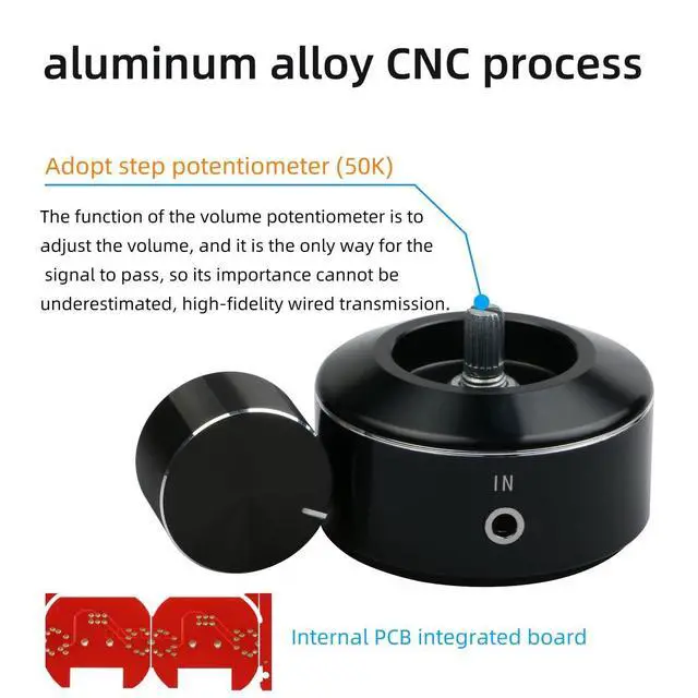 Alt view image 4 of 7 - Mini Active Volume Control Knob Volume Controller 3.5mm Audio Adjuster PC Speaker Amplifier Switcher,Volume Control Knob Speaker Audio Adjuster for Win10/8/7/Vista/XP/Mac KL