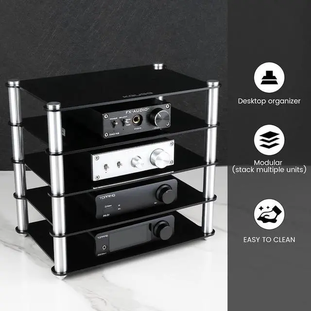 Alt view image 7 of 7 - D50 III DAC Preamplifier and Mini Audio Component Rack