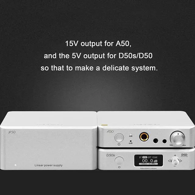 Alt view image 7 of 7 - P50 Linear Power Supply - 5V 1A and 15V 1A Ultra Low Noise for HiFi Audio D50III/DX3 Pro+/E50/A50III