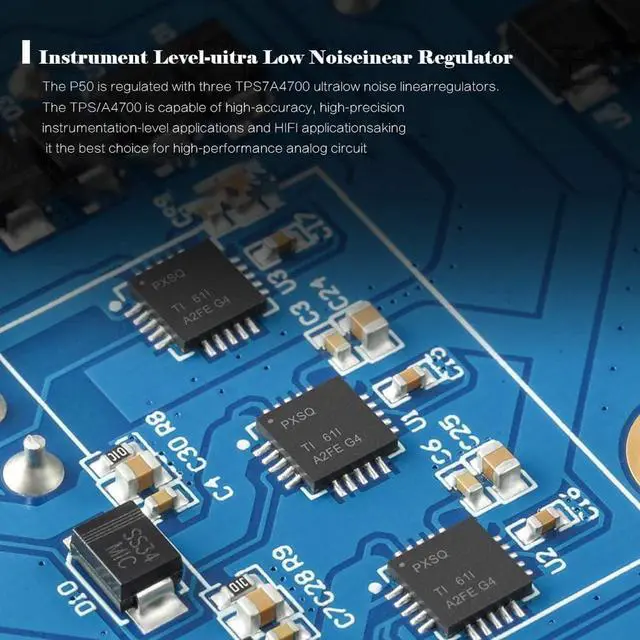 Alt view image 5 of 7 - P50 Linear Power Supply - 5V 1A and 15V 1A Ultra Low Noise for HiFi Audio D50III/DX3 Pro+/E50/A50III
