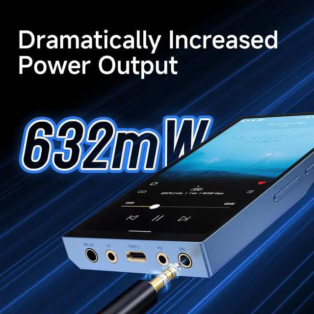 Alt view image 6 of 7 - R6 ProII 2025 Digital Audio Player with Android 12 OS/Class A Amplifier / 5.9" Touchscreen / 6GB RAM + 128GB Storage + 2TB Expandable Memory