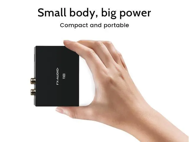 Alt view image 3 of 7 - FX-Audio FX03 USB C DAC 384Khz DAC Decorder USB-C to RCA Digital to Analog Audio Converter Support DSD 256 PCM 32Bit for Set-top Box,Mobile Phone,Computer,Game Machine