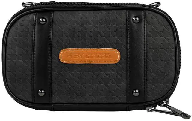 Main image of Organizer Bag BX08 - Portable Electronic Device Carrier Bag, Houndstooth Pattern, Compact & Lightweight, Ideal for Daily Use, Travel & Outings