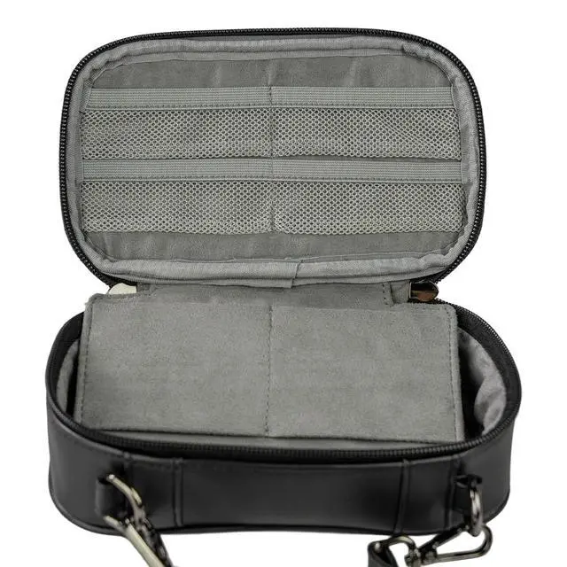 Alt view image 3 of 5 - Organizer Bag BX08 - Portable Electronic Device Carrier Bag, Houndstooth Pattern, Compact & Lightweight, Ideal for Daily Use, Travel & Outings